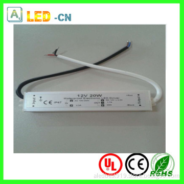 IP67 Waterproof 20W DC12V LED Power Supply
